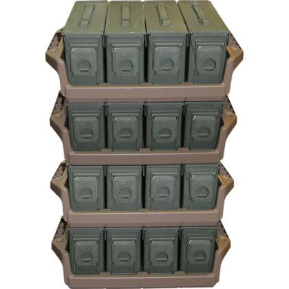 MTM AMMO CAN TRAY FOR 4 .30CAL METAL AMMO CANS FLAT DARK ERTH