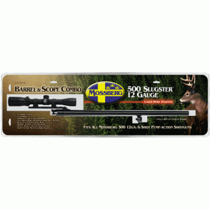 MOSSBERG BARREL & SCOPE 500 12GA 24" TROPHY W/3-9 BLUED