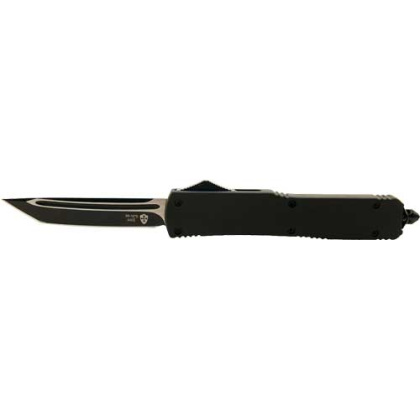 TEMPLAR KNIFE SLIM OTF BLACK RUBBER 3.1" BLACK TANTO