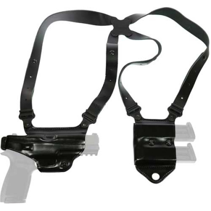 GALCO MIAMI SHOULDER SYSTEM RH LEATHER SIG P320F 9/40 BLK<