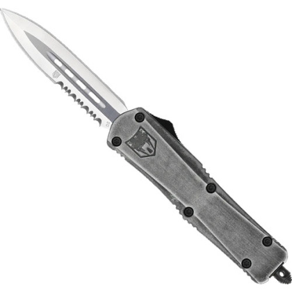 COBRATEC MEDIUM FS3 OTF  STONE WASH 3" D2 DAGGER 1 SIDE SRRTD