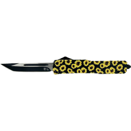 TEMPLAR KNIFE SLIM OTF SUNFLOWER 3.1" BLACK TANTO