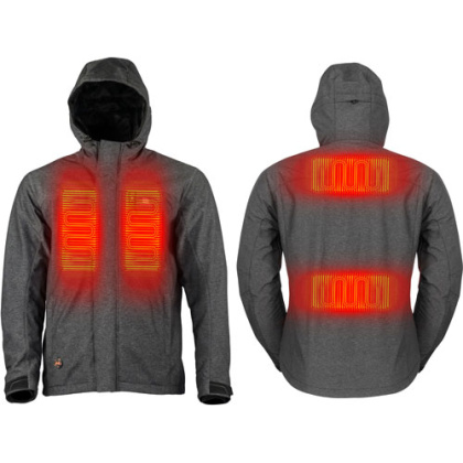 MOBILE WARMING MEN'S ADVENTURE JACKET HEATHER GRAY XX-LARGE