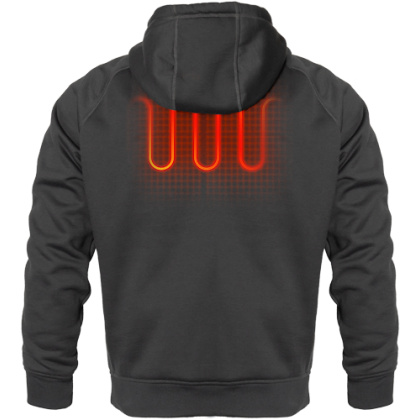 MOBILE WARMING MEN'S PHASE 2.0 HOODIE DARK GRAY X-LARGE
