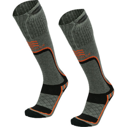 MOBILE WARMING MEN'S PREMIUM 2.0 MERINO HTD SOCKS GRAY XLRG