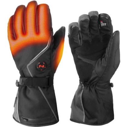 MOBILE WARMING UNISEX SQUALL HEATED GLOVE BLACK LARGE