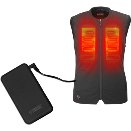 MOBILE WARMING UNISEX PEAK VEST BLACK LARGE