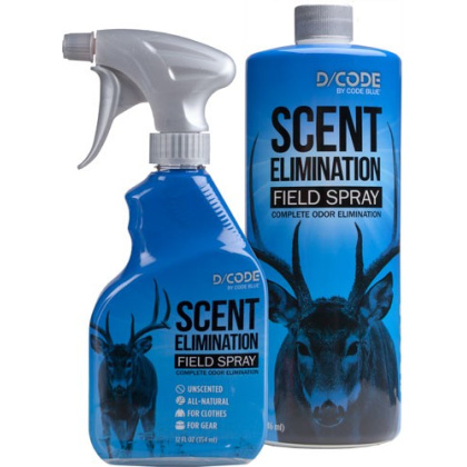 D-CODE SCENT ELIMINATION SPRAY REFILL COMBO 12FL OZ/32FL OZ