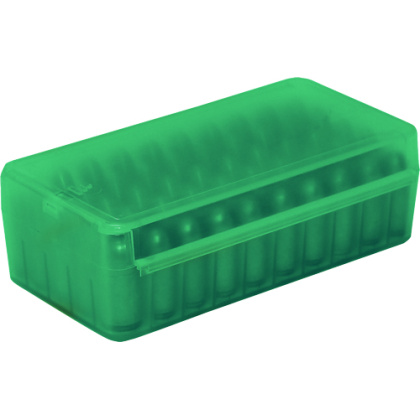 MTM AMMO BOX 45ACP/40SW/10MM 50-ROUNDS SIDE SLIDE CL GREEN