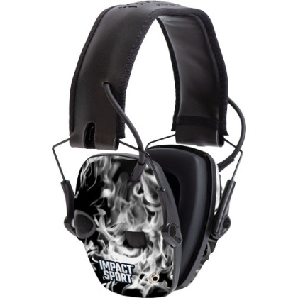 HOWARD LEIGHT IMPACT SPORT SMOKED BLACK ELEC MUFF NRR22