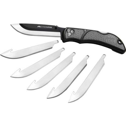 OUTDOOR EDGE 3.5" RAZOR LITE EDC FOLDER GRAY W/6 BLADES