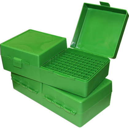 MTM AMMO BOX SMALL RIFLE 200-ROUNDS FLIP TOP STYLE GRN