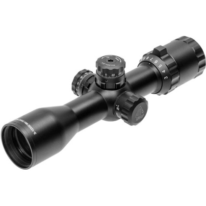 UTG BUGBUSTER 3-12X32 1" MIL- DOT SIDE AO W/QD RINGS BLACK