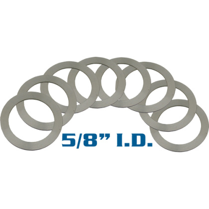 YHM BARREL SHIM SET 5/8" I.D. SET OF 6