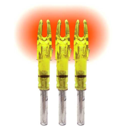 LUMENOK LIGHTED NOCK SIGNATURE SERIES HD ORANGE 3PK