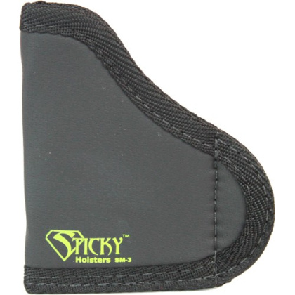 STICKY HOLSTERS SMALL HANDGUNS W/LASER UP TO 2.75" BARREL BLK