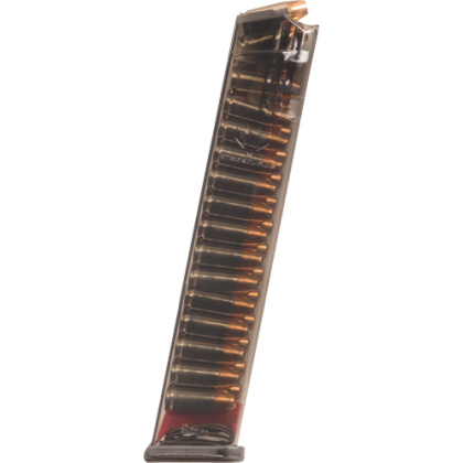 ETS MAGAZINE FOR GLOCK 9MM 27RD CARBON SMOKE FIT 17/19/26
