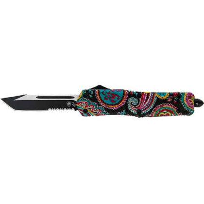 TEMPLAR KNIFE SMALL OTF QUILT 2.75" BLACK TANTO SERRATED