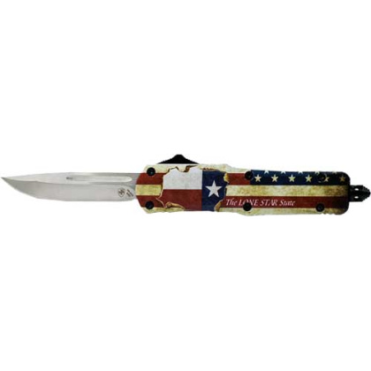 TEMPLAR KNIFE SMALL OTF TEXAN 2.75" SILVER DROP POINT