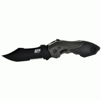 S&W KNIFE M&P 2ND GEN SPRING ASSIST 3.5" SERRATED BOWIE