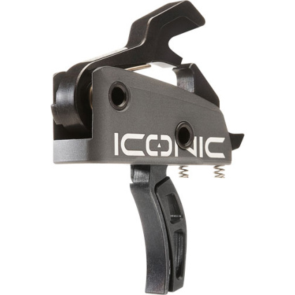 RISE TRIGGER ICONIC GRAY 2-STAGE 1-2LB AR-15 W/PINS