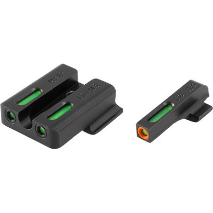TRUGLO SIGHT SET S&W M&P MOST TFX PRO GREEN/ORANGE OUTLINE