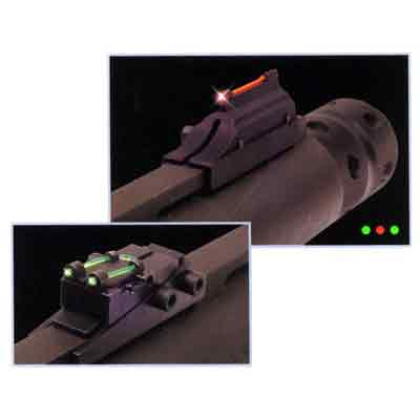 TRUGLO SIGHT SET GOBBLE-DOT PRO SERIES 1/4" RIB RED/GREEN