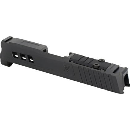 TRUE PRECISION SIG P365 SLIDE W/RMS CUT & PLATE BLK DLC