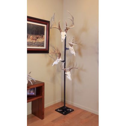 SKULL HOOKER TROPHY TREE W/ 5 BRACKETS CUSTOMIZABLE DISPLAY