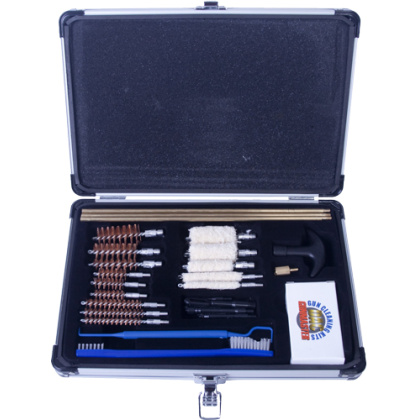 GUNMASTER UNIVERSAL SELECT .22 CLEANING KIT ALUM CASE 30 PCS.