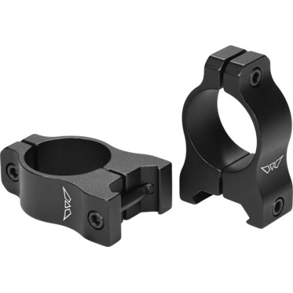 WARNE VAPOR 1" HIGH MATTE RINGS ALUMINUM
