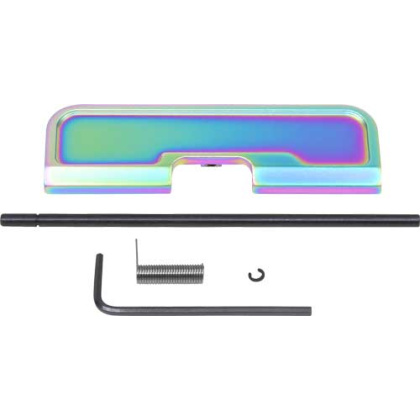 GUNTEC AR15 EJECTION PORT DUST COVER GEN 3 RAINBOW PVD COATED