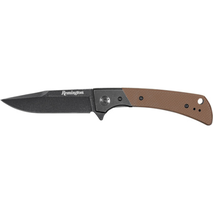 REMINGTON CUTLERY EDC DROP PT 4" FOLDER G10 TAN/BLACK<