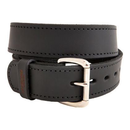 VERSACARRY DOUBLE PLY LEATHER BELT 42"X1.5" HEAVY DUTY BLK