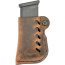 VERSACARRY LEATHER MAG HOLDER SINGLE STACK FLEX VENT DIS BRN