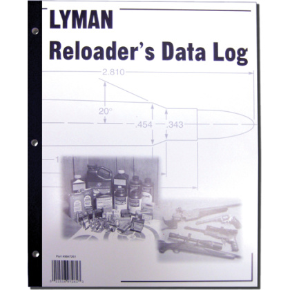 LYMAN RELOADER'S LOG BOOK 50 PAGES