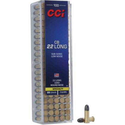 CCI 22 CB LONG 29GR LEAD-RN 710FPS 100RD 50BX/CS