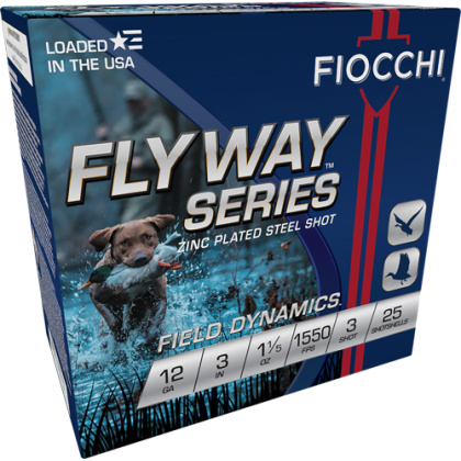 FIOCCHI FLYWAY 12GA 3" 1-1/5OZ #3 1550FPS 25RD 10BX/CS