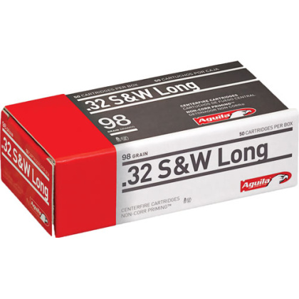 AGUILA 32 S&W LONG 98GR LEAD-RN 50RD 20BX/CS