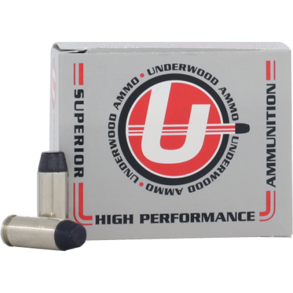 UNDERWOOD 10MM 220GR HARD CAST LEAD-FN 20RD 10BX/CS