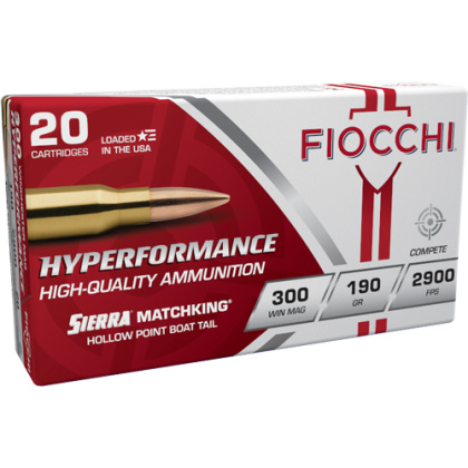 FIOCCHI 300 WIN MAG 190GR HPBT 20RD 10BX/CS