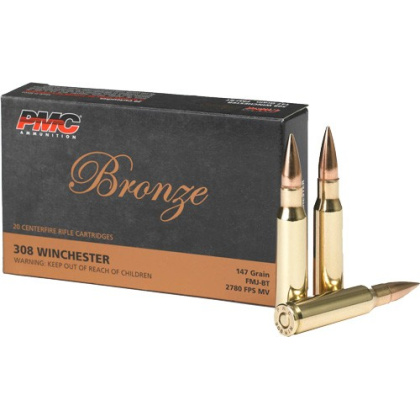 PMC 308 WIN 147GR FMJ-BT 20RD 25BX/CS