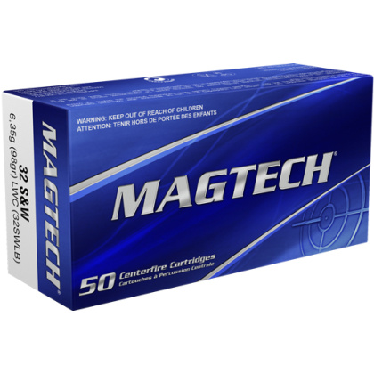 MAGTECH 32 S&W LONG 98GR LEAD WADCUTTER 50RD 20BX/CS