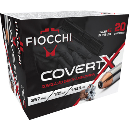 FIOCCHI 357 MAG 125GR JHP 20RD 10BX/CS