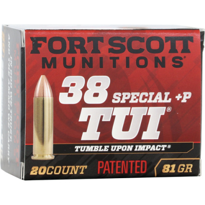 FORT SCOTT 38+P TUI 81GR SOLID COPPER 20RD 25BX/CS