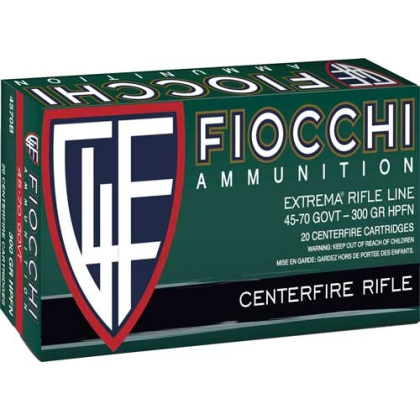 FIOCCHI 45-70 GOV 300GR HP-FN 20RD 10BX/CS