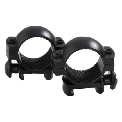 TRADITIONS RINGS 1" WEAVER MEDIUM MATTE BLACK