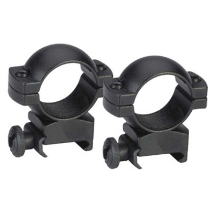 TRADITIONS RINGS 1" WEAVER HIGH MATTE BLACK