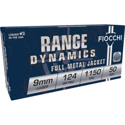 FIOCCHI 9MM LUGER 124GR FMJ 50RD 20BX/CS