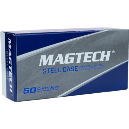 MAGTECH 9MM LUGER 115GR STEEL CASE FMJ-RN 50RD 20BX/CS